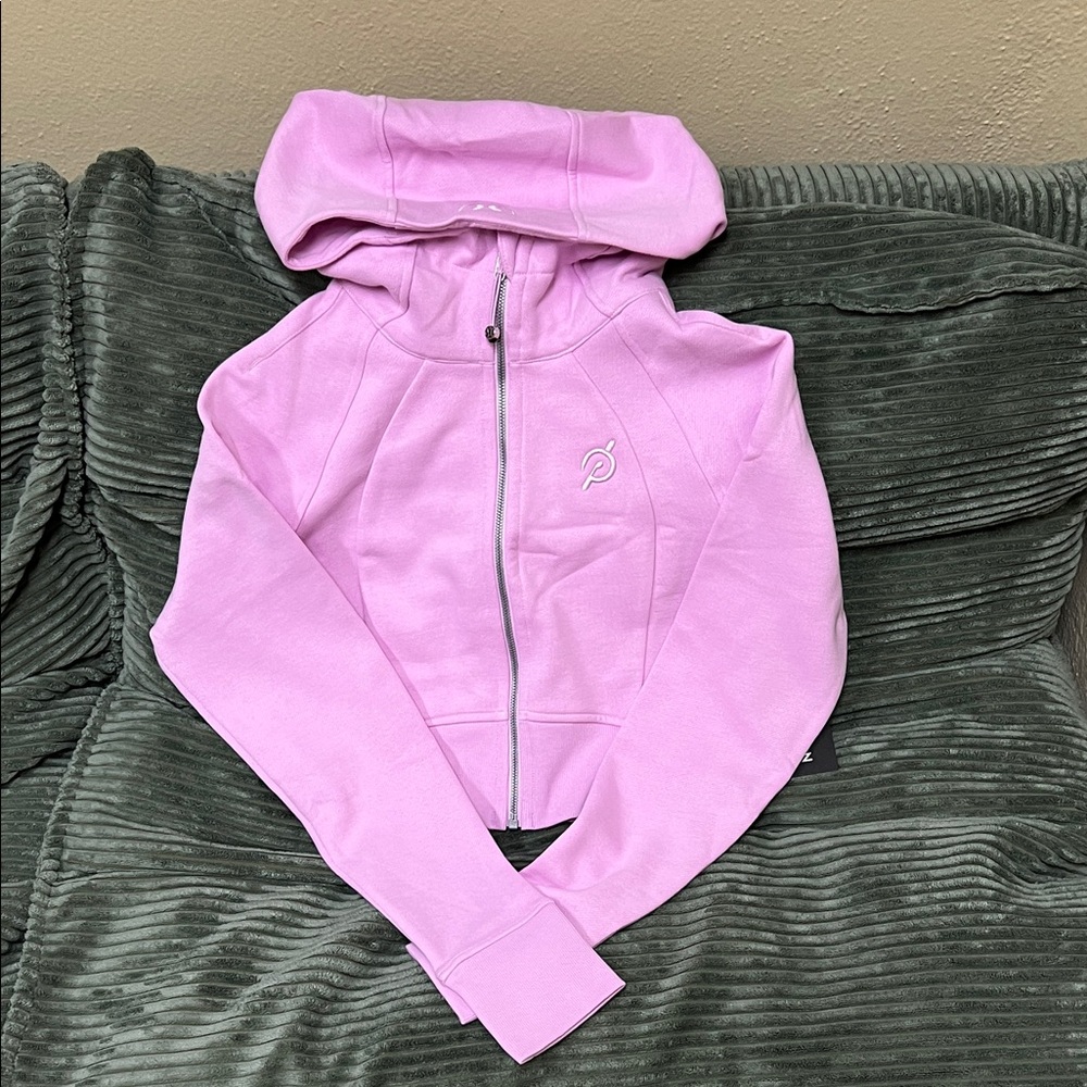 Lululemon Peloton Light Pink Full-Zip Hoodie